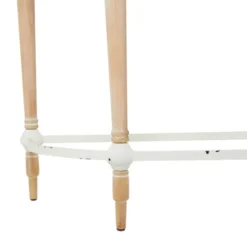 Modern Farmhouse Wood Half Moon Console Table Brown - Olivia & May -Olivia & May GUEST c3e053b7 6025 4ed0 a925 3c240382e196