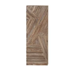 Reclaimed Wood Geometric Handmade Linear Wall Decor Brown - Olivia & May -Olivia & May GUEST c5373632 cb61 4679 90b5 f9cff36b435a