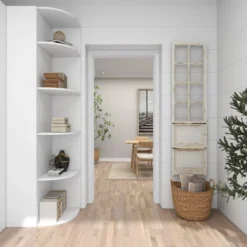 Wood Scroll Door Inspired Panel Wall Decor With Mesh Netting Cream - Olivia & May -Olivia & May GUEST c54a4b2d 372a 4655 beed c03fa7295d61