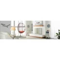 Wood Sail Boat Ship Wheel Wall Decor With Distressing Blue - Olivia & May -Olivia & May GUEST c551352e 7e62 4091 a79d a7a0ccac4393