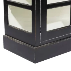 Traditional Wood Cabinet Black - Olivia & May -Olivia & May GUEST c580ff20 8eee 4cf3 a0de a4ecd40cb056
