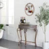 Traditional Metal Console Table Gold - Olivia & May
