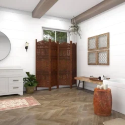 Traditional Wood Room Divider Screen Red - Olivia & May 20 Traditional Wood Room Divider Screen Red - Olivia & May -Olivia & May GUEST c5b22f3e 4b30 4c76 a22d 61364deb3178