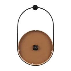 28"x17" Wooden Suspended Hanging Wall Clock, Silent Mechanism - Olivia & May: Grand Hotel Paris Design -Olivia & May GUEST c76ba67e 9cdc 4652 b2e2 697baa892507