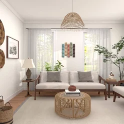 Metal Abstract 5 Wavy Panels Wall Decor With Embossed Details - Olivia & May -Olivia & May GUEST c79853c8 cb1c 4cb0 8626 045e317c6ac1