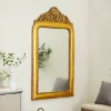 Mango Wood Floral Intricately Carved Acanthus Wall Mirror Gold - Olivia & May -Olivia & May GUEST c7fa31b5 a338 4592 9a5a 1d450cabb24b