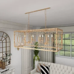 Vintage Metal Chandelier Gold - Olivia & May -Olivia & May GUEST c7fdbdbb 751f 4255 887d 1afc85757c9e