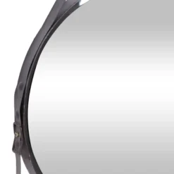 Industrial Metal Round Wall Mirror Black - Olivia & May 14 Industrial Metal Round Wall Mirror Black - Olivia & May -Olivia & May GUEST c84f92e9 76a1 4fcb be93 fa7138801bcf