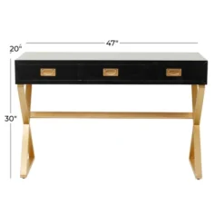 30" X 47" Contemporary Wood Desk - Olivia & May -Olivia & May GUEST c8ee8a4a 5db9 45ab 9649 625a209a7fac