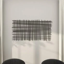 Metal Geometric Overlapping Lines Cross Hatch Wall Decor Black - Olivia & May -Olivia & May GUEST ca0e5d85 3f38 4d99 9c25 41989a6665b5