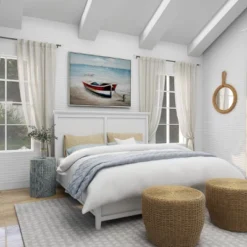 Canvas Sail Boat Framed Wall Art With Silver Frame - Olivia & May -Olivia & May GUEST ca2002ea 1fcc 4128 9e14 47e612c009bc