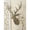Aluminum Deer Head Wall Decor Silver - Olivia & May -Olivia & May GUEST ca276a82 4b5f 450c a280 45bf0f4c66e9