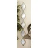 Metal Slim Stacked Chain 5 Layer Wall Mirror With Tear Drop Pattern And Foil Detailing Silver - Olivia & May 2 Metal Slim Stacked Chain 5 Layer Wall Mirror With Tear Drop Pattern And Foil Detailing Silver - Olivia & May -Olivia & May GUEST caa23efd 4b66 4e81 ac79 857fc17c3e98