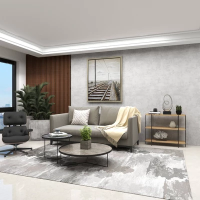 Contemporary Metal Console Table - Olivia & May 17 Contemporary Metal Console Table - Olivia & May - Image 15