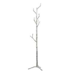 Eclectic Metal Coat Rack Silver - Olivia & May -Olivia & May GUEST cbe06b4b 1e1d 4b76 a90a 8d05c6c85b46