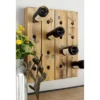Rustic Wood Wall Wine Rack Brown - Olivia & May -Olivia & May GUEST cca02e2d 7990 45c5 9f92 fef01e281a65
