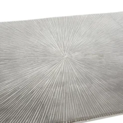 Glam Aluminum Console Table Silver - Olivia & May -Olivia & May GUEST ccbddb53 972d 4b42 b964 5413e0080443