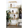 69" Metal And Acrylic Bookcase Gold - Olivia & May -Olivia & May GUEST cd3f0781 c792 4601 b48c 357091120165