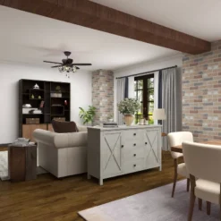 Farmhouse Wood Rectangular Sideboard White - Olivia & May -Olivia & May GUEST cdf6dbe9 4040 4119 bb8e f0301e4c8275