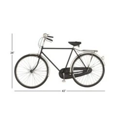 Modern Metal Bike Wall Decor With Seat And Handles Black - Olivia & May -Olivia & May GUEST ce2aa80b b593 4468 b4a4 3bd99baa919e