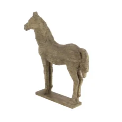 Traditional Carved Horse Sculpture (19") - Olivia & May -Olivia & May GUEST ce5f99c2 2761 4894 8327 3e49d3bc1303
