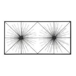 Metal Starburst Sea Urchin Wall Decor With Black Frame - Olivia & May -Olivia & May GUEST cf3260b8 dd4e 453d b9dd 15f54e7f8e60