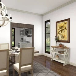 Farmhouse Wood Console Table Off White - Olivia & May -Olivia & May GUEST cf7dc400 27fe 4a57 9ed5 e0769738f748