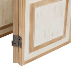 Farmhouse Wood Room Divider Screen White - Olivia & May -Olivia & May GUEST cfa38fc9 ce08 439c b59f fc163c58c8e2