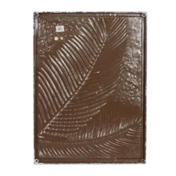 Metal Leaf Relief Palm Wall Decor With Gold Detailing Gold - Olivia & May -Olivia & May GUEST d04d1a06 c59f 49d1 85b2 707a56baf2ee