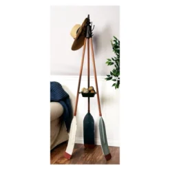 Metal Nautical Style Coat Rack Tripod Base - Olivia & May -Olivia & May GUEST d19b45d7 57ee 4cbd a35c da536d29eced