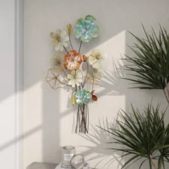 37" Metal Floral Wall Decor - Olivia & May -Olivia & May GUEST d1a7a38c 7c74 4492 9a1b 15fb09867e80