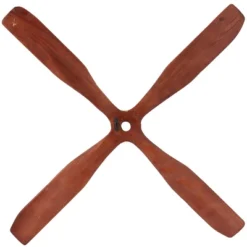 Wood Airplane Propeller 4 Blade Wall Decor With Aviation Detailing Brown - Olivia & May -Olivia & May GUEST d1b57306 78c2 45a0 b8c8 88aace3f0257