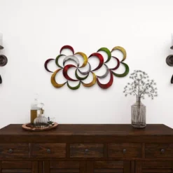 Metal Abstract Scalloped Wall Decor - Olivia & May -Olivia & May GUEST d1f7cc55 7f9e 4986 89aa 7d8612460244