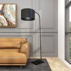 Traditional Metal Floor Lamp Black - Olivia & May 24 Traditional Metal Floor Lamp Black - Olivia & May -Olivia & May GUEST d2492e3d 3d83 412d 9c50 b9abee7f207a