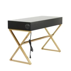 30" X 47" Contemporary Wood Desk - Olivia & May -Olivia & May GUEST d261ffd0 3b1e 46d9 9fcf 5c87bd263618