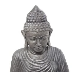 36" Magnesium Oxide Buddha Sculpture For Garden & Outdoor Decor - Olivia & May -Olivia & May GUEST d29e0bac f7f1 4b05 9485 ee5c9e2f3fff