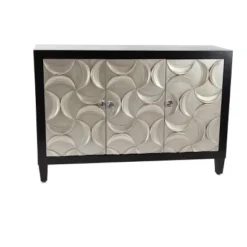 Modern Wood Rectangle Cabinet Black - Olivia & May -Olivia & May GUEST d42ad0d1 5604 4737 9395 257e70347799