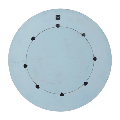 Wood Floral Carved Wall Mirror Beige - Olivia & May 5 Wood Floral Carved Wall Mirror Beige - Olivia & May - Image 3