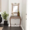 Set Of 2 Traditional Iron Console Tables With Mirror Bronze - Olivia & May -Olivia & May GUEST d437fb28 cad3 48d5 ab56 4a30eaeb17c9