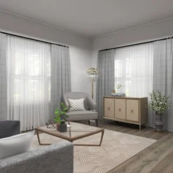 Glam Wood Cabinet Gray - Olivia & May -Olivia & May GUEST d48ca301 135d 4865 9bca 8fa0b3d1f364