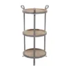 Industrial Metal Round Tiered Table Gray - Olivia & May -Olivia & May GUEST d4af95e6 5361 4b50 94a7 25fd4108ea46