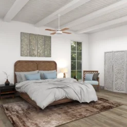 Metal Tree Wall Decor With Embossed Design Set Of 4 Brown - Olivia & May -Olivia & May GUEST d4f5aed8 8856 4bf7 be95 070c73d83ebd