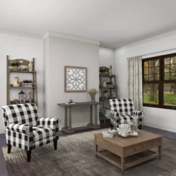 Wood Geometric Carved Wall Mirror White - Olivia & May -Olivia & May GUEST d504bc62 0615 4b6b 9e4c fe1b5aa29957