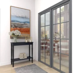 Traditional Wood Console Table Black - Olivia & May -Olivia & May GUEST d509cf12 810f 4276 8651 86db4e195094