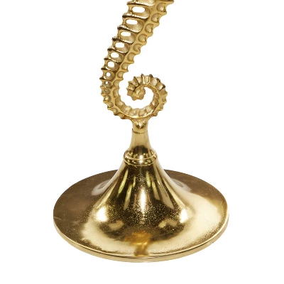 Coastal Seahorse Accent Table Gold - Olivia & May 7 Coastal Seahorse Accent Table Gold - Olivia & May - Image 5