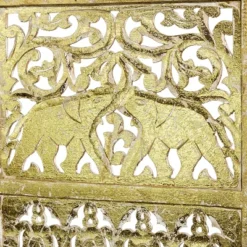 Traditional 4 Panel Fine Carved Room Divider Screen Gold - Olivia & May -Olivia & May GUEST d6359889 6a43 440c b022 f298110adbed