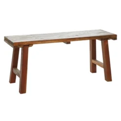 Mahogany Wood Bench Brown - Olivia & May