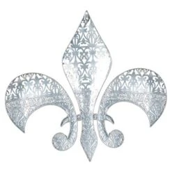 Metal Fleur De Lis Wall Decor With Perforated Details Brown - Olivia & May -Olivia & May GUEST d6b03222 b085 4b3e bbd3 2fc059e6f46b