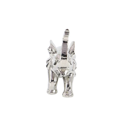 Amazing Animals Porcelain Standing Elephant Sculpture (12") - Olivia & May 6 Amazing Animals Porcelain Standing Elephant Sculpture (12") - Olivia & May - Image 4