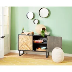 Contemporary Metal Wall Mirror Set Of 3 Dark Brown - Olivia & May -Olivia & May GUEST d7857cbc 6afc 4795 bd82 be43f90be851